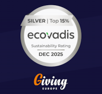 251230 linkedin ecovadis 200x183 - Giving Europe awarded silver by EcoVadis