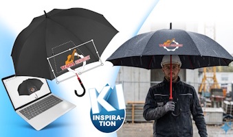 Ki inspiration Pressemitteilung 21x12cm - Fare: Umbrella configurator with AI inspiration